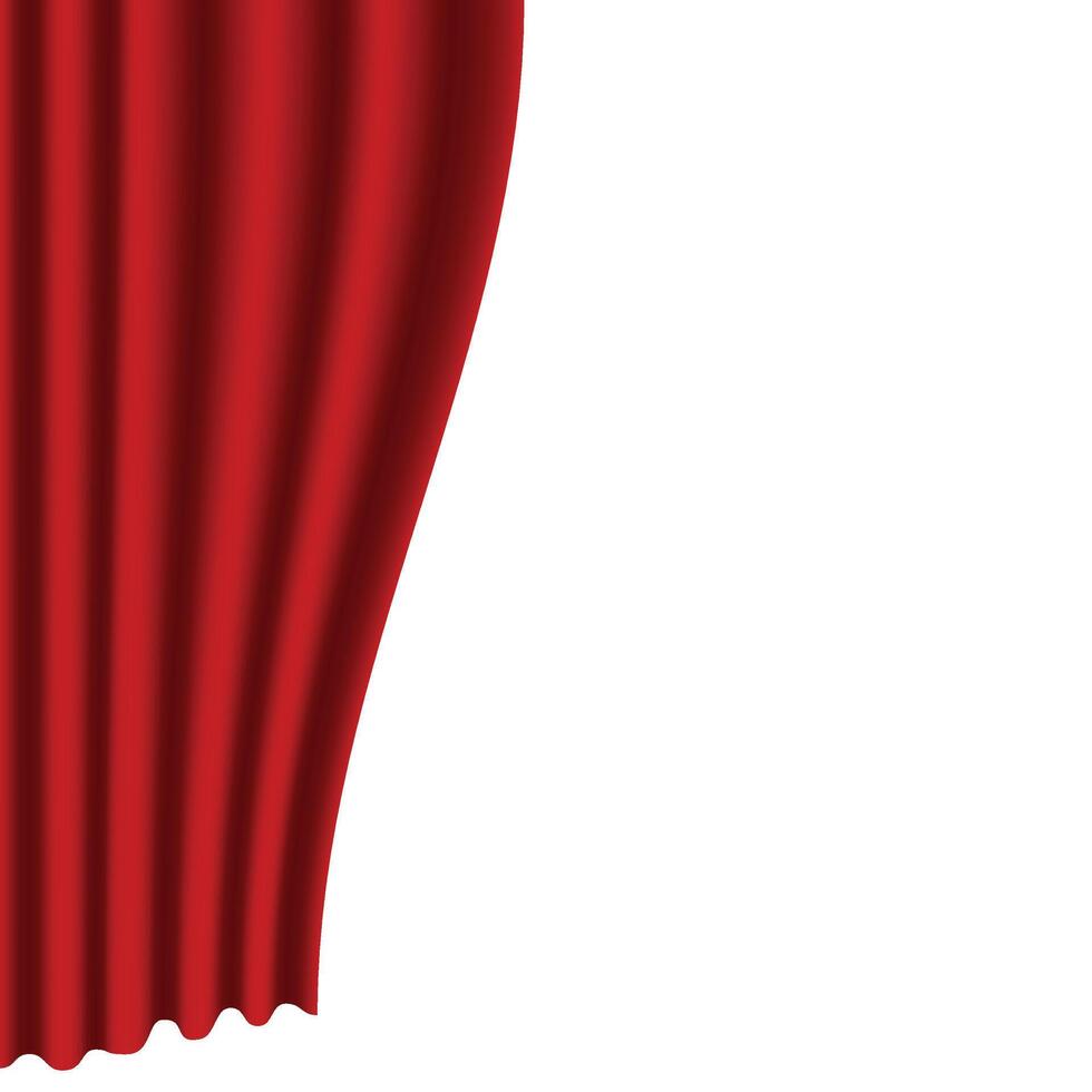 Red Luxury Curtain vector