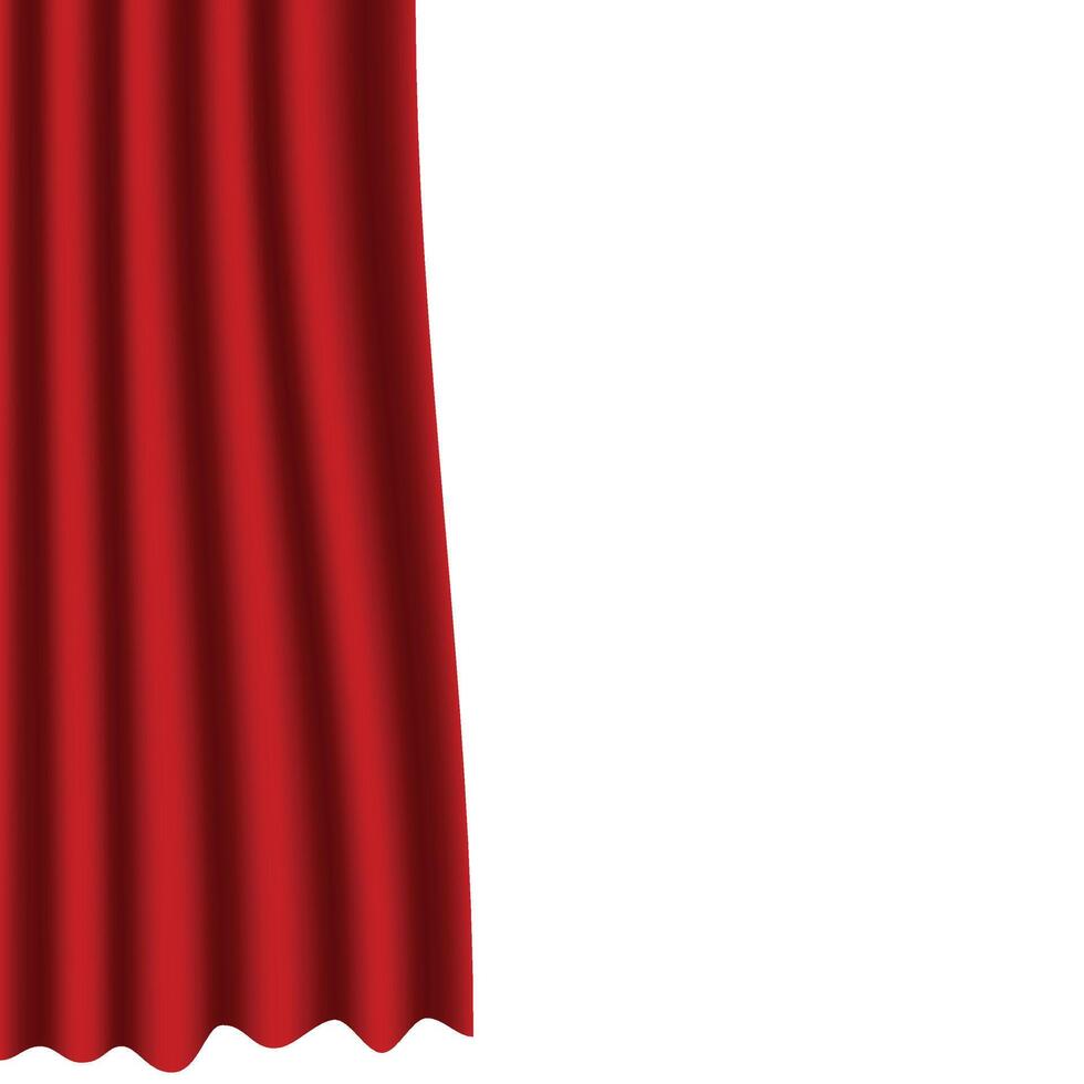 Red Luxury Curtain vector