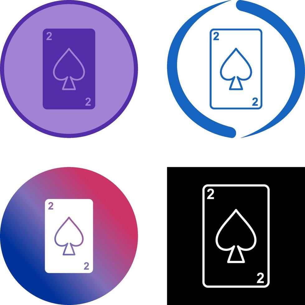 Spades Card Icon Design vector