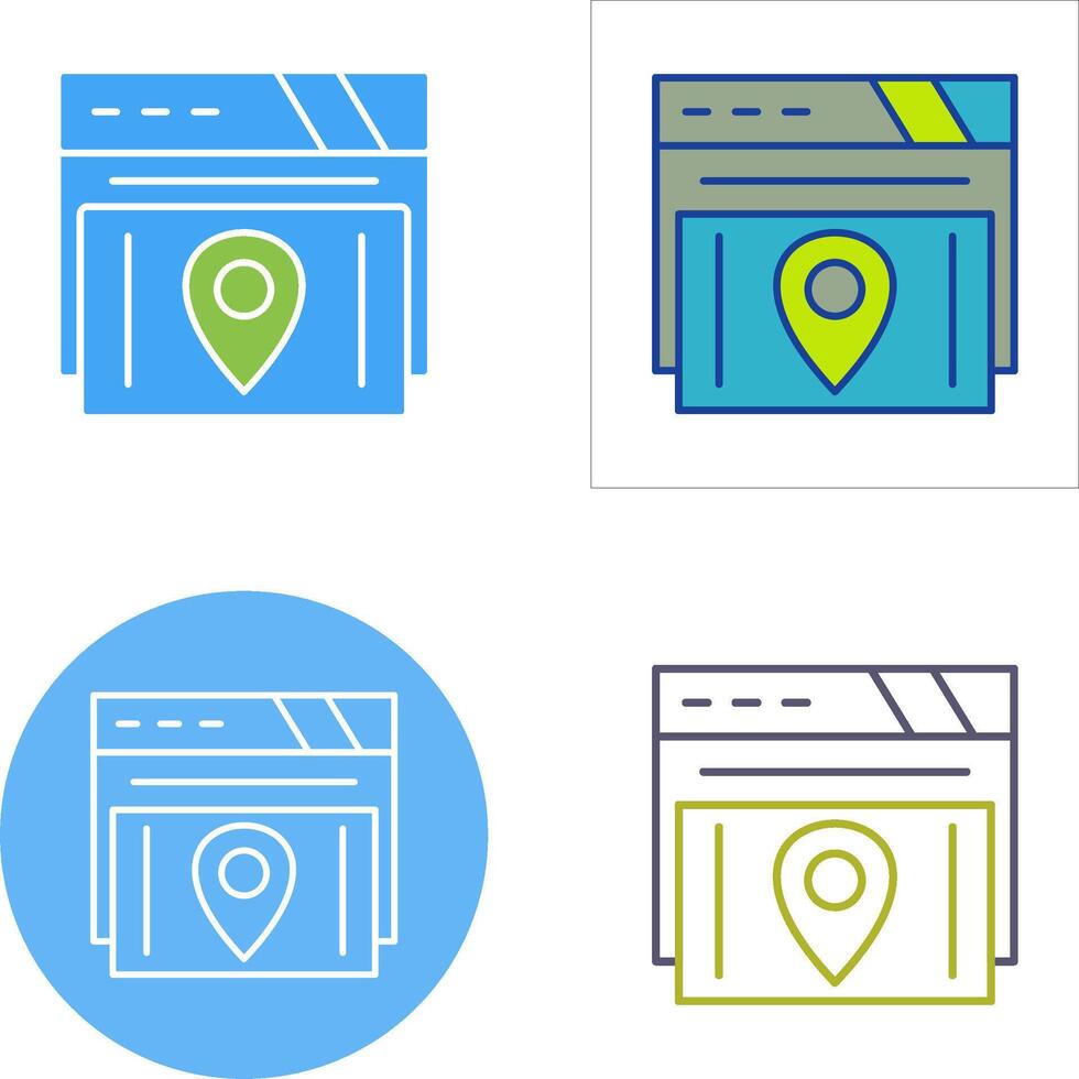 Map Location Icon Design vector