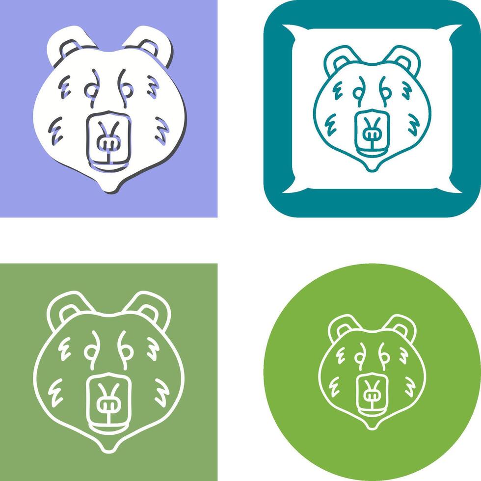 Polar Bear Icon Design vector