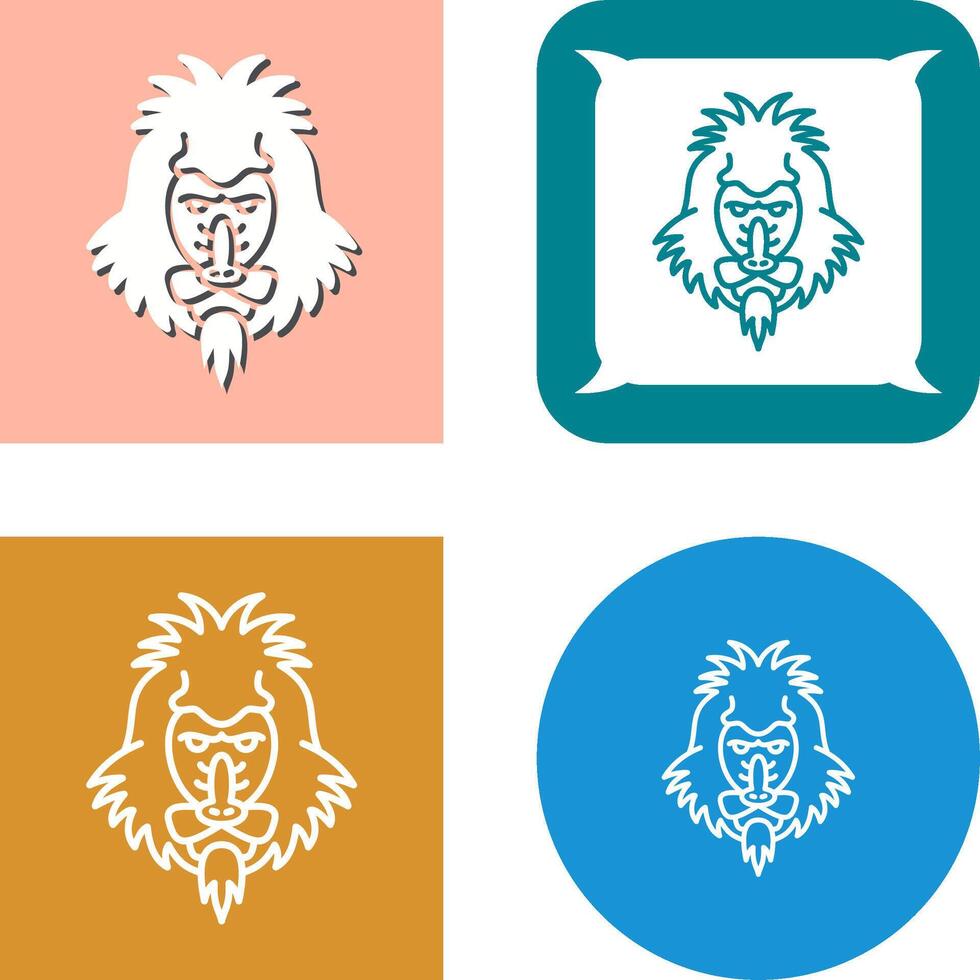 Mandrill Icon Design vector