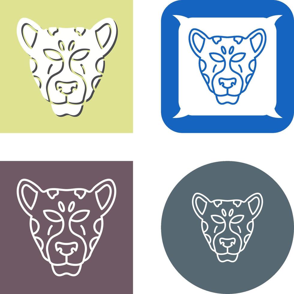 leopardo icono diseño vector