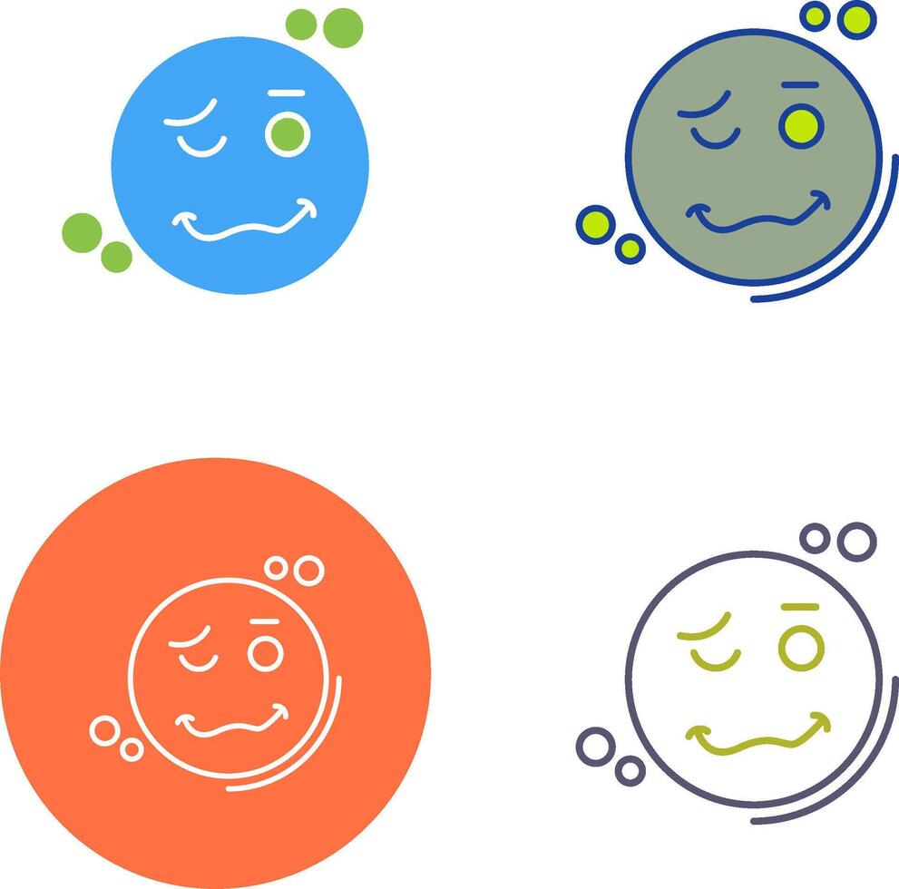 Drunk Icon Design vector
