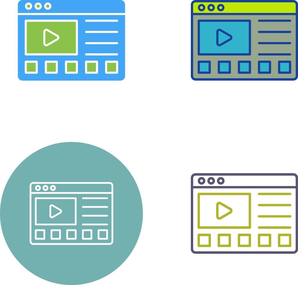 Online Tutorials Icon Design vector