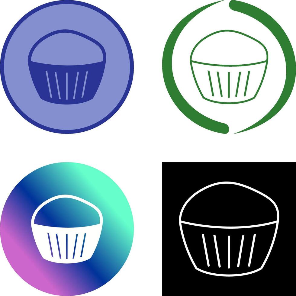 Chocolate Muffin Icon Design vector