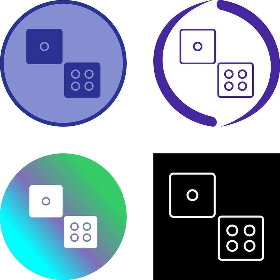 Dice Icon Design vector