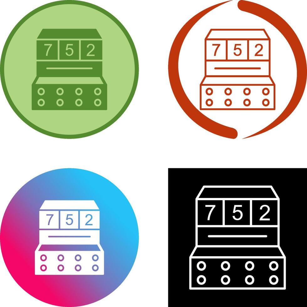 Slot Machine Icon Design vector