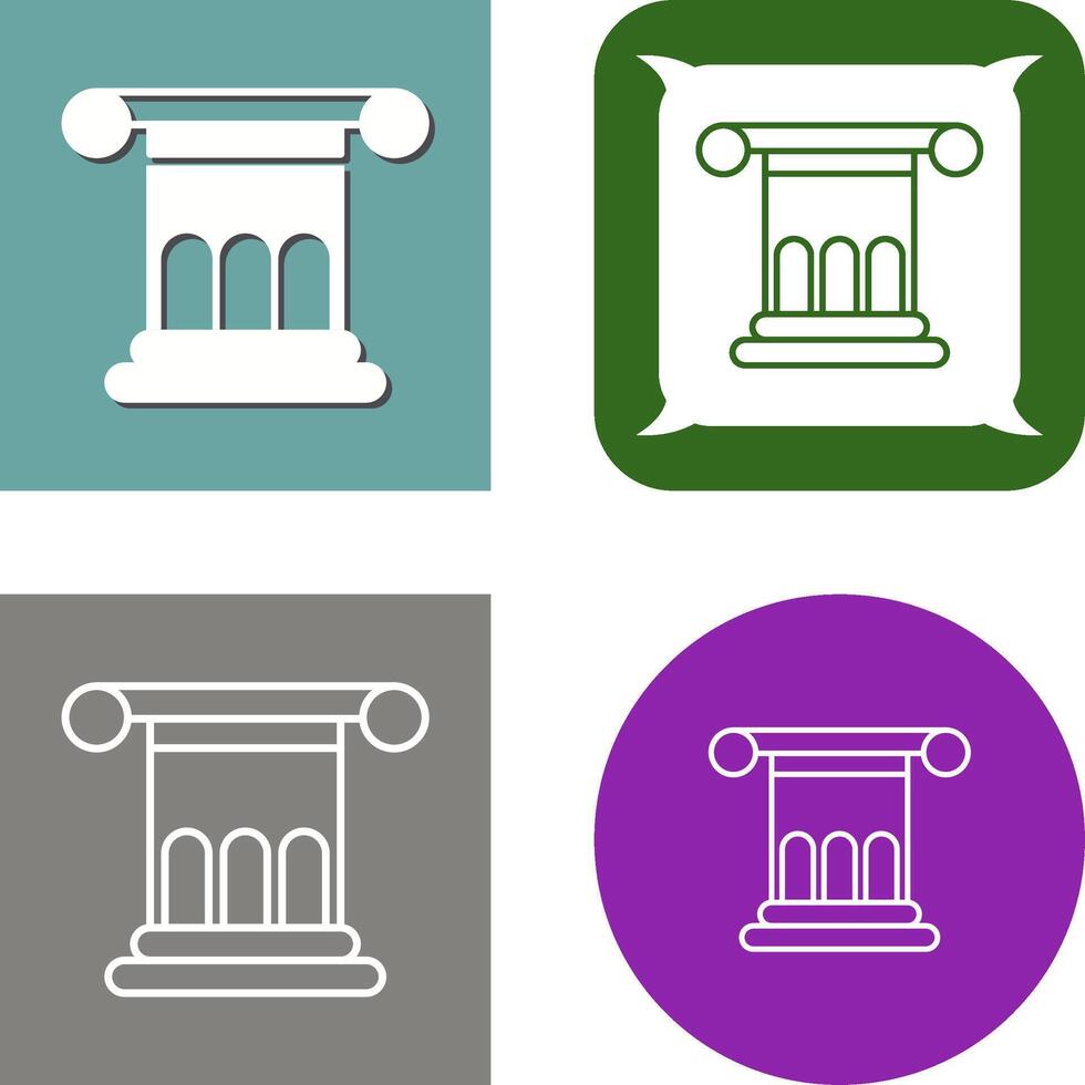 Roman Law Icon Design vector