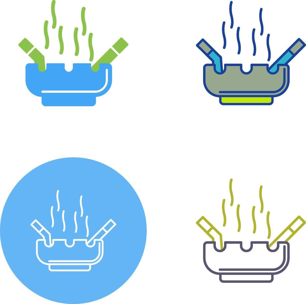 Ashtray Icon Design vector