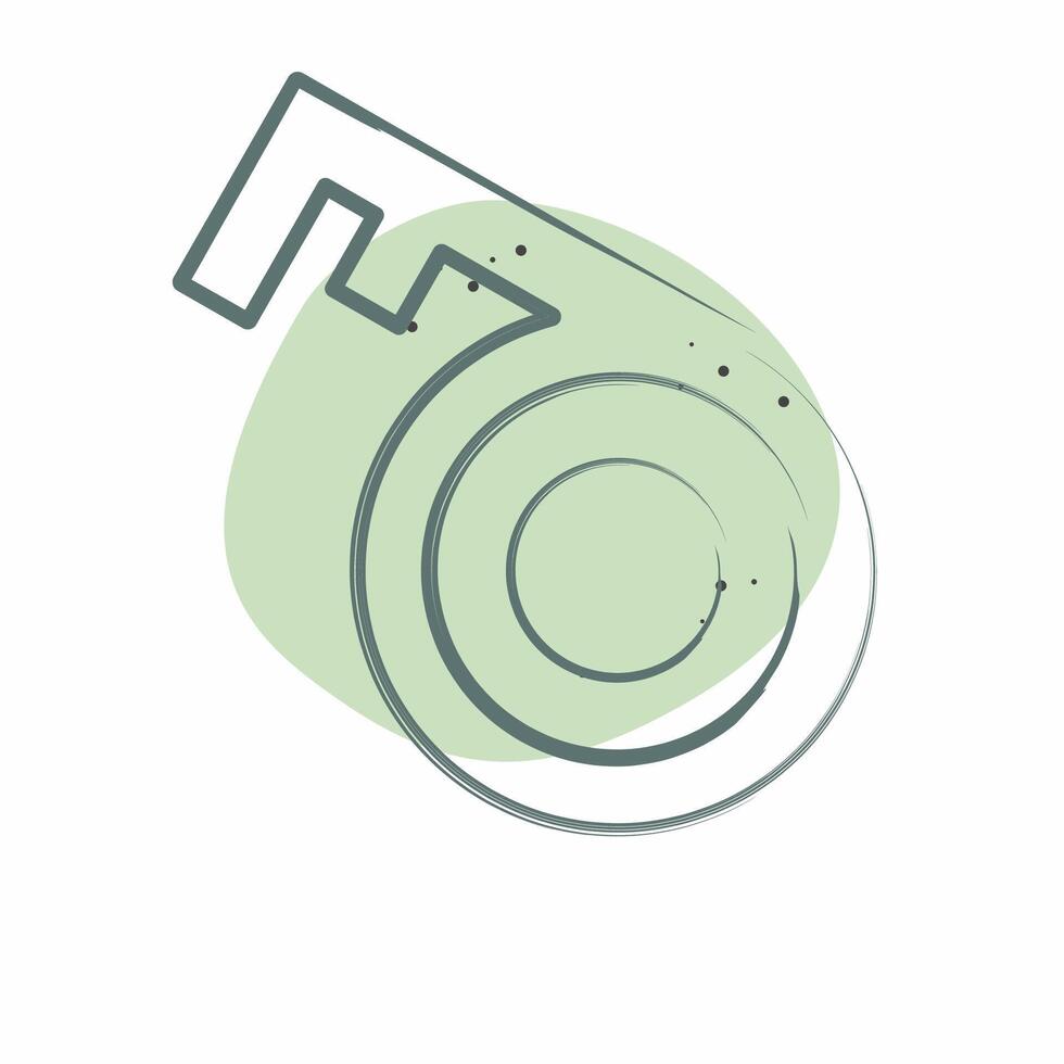 Icon Key 2. related to Security symbol. Color Spot Style. simple design illustration vector