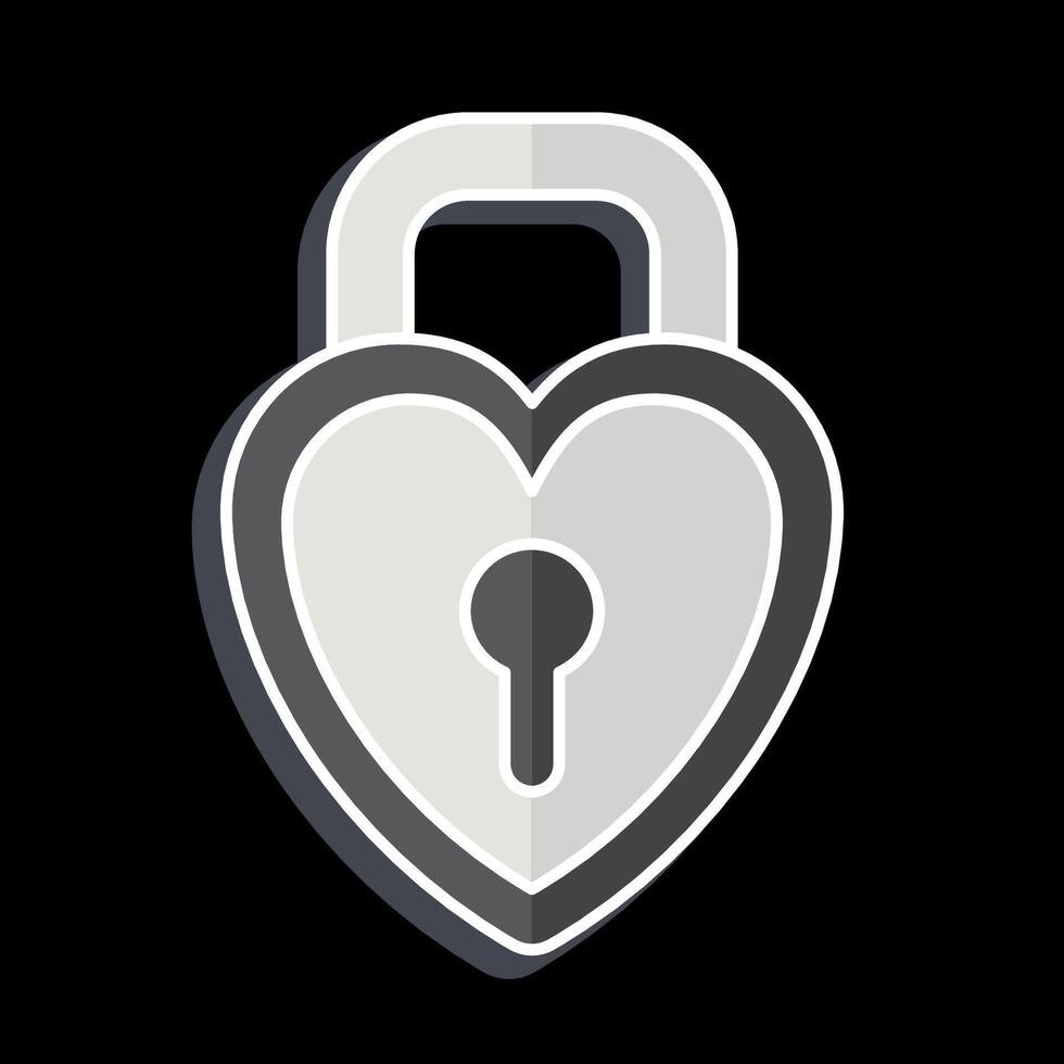 Icon Padlock 2. related to Security symbol. glossy style. simple design illustration vector