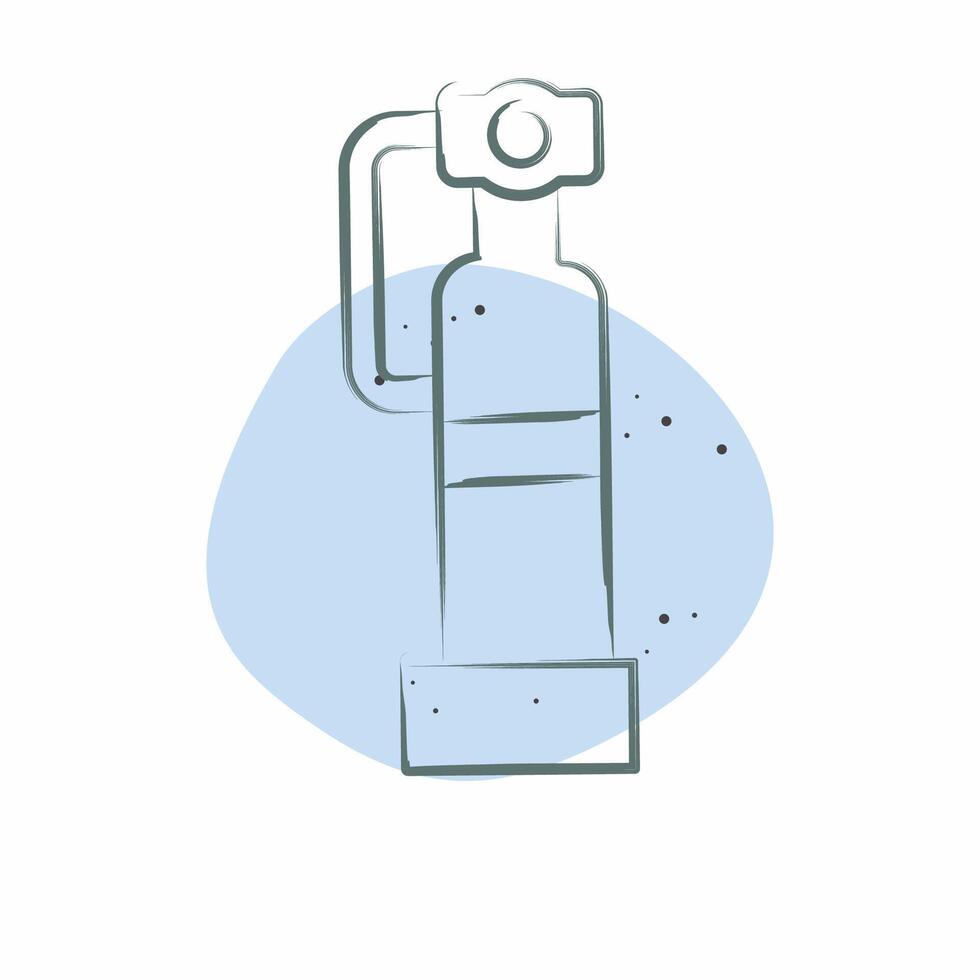 Icon Fire Extinguisher. related to Security symbol. Color Spot Style. simple design illustration vector