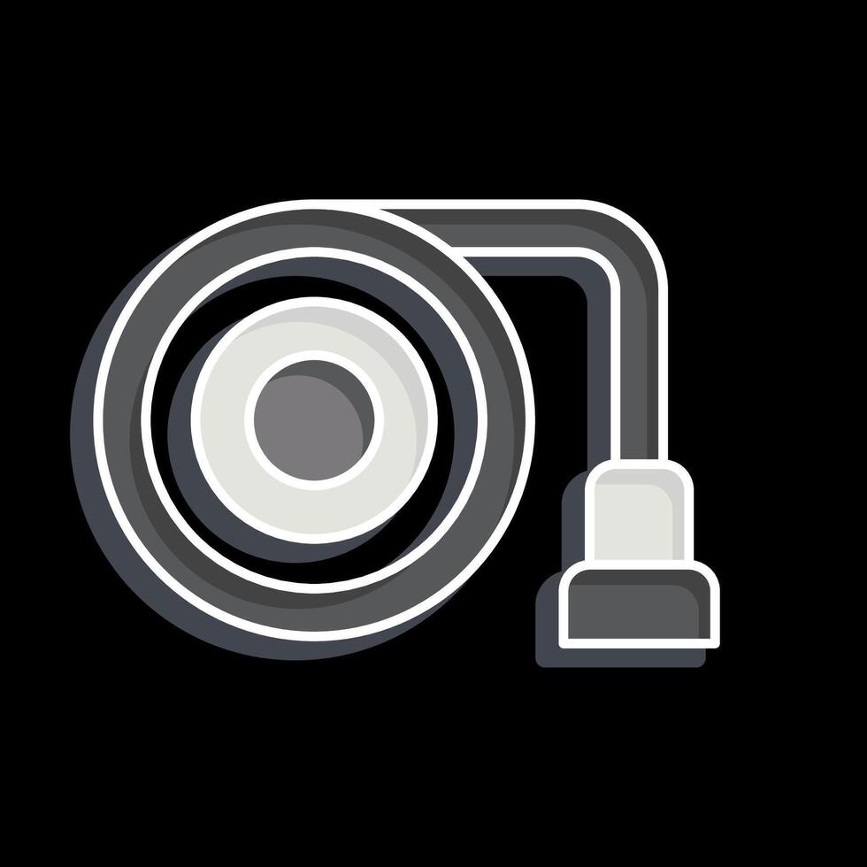 Icon Hose. related to Security symbol. glossy style. simple design illustration vector