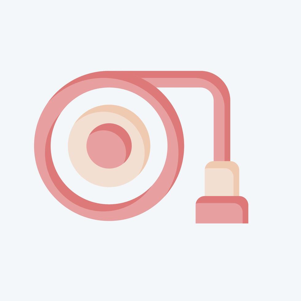 Icon Hose. related to Security symbol. flat style. simple design illustration vector