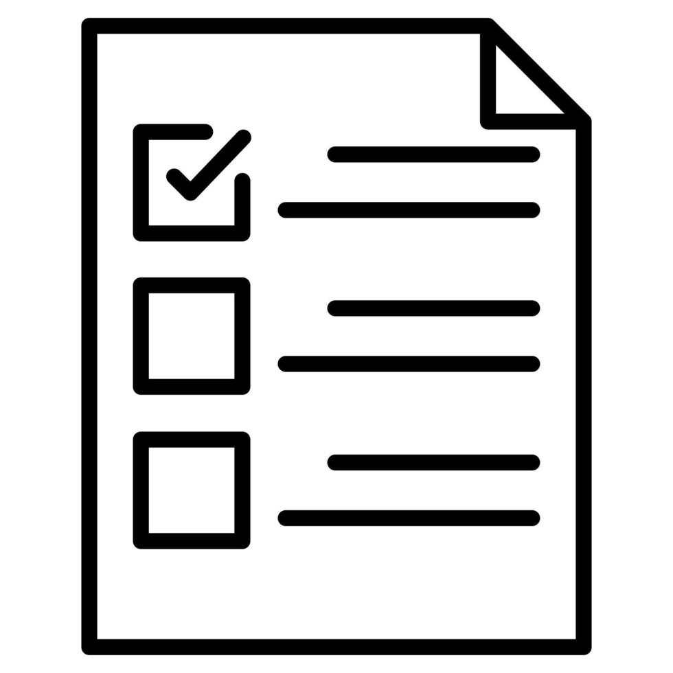 Task List icon line illustration vector
