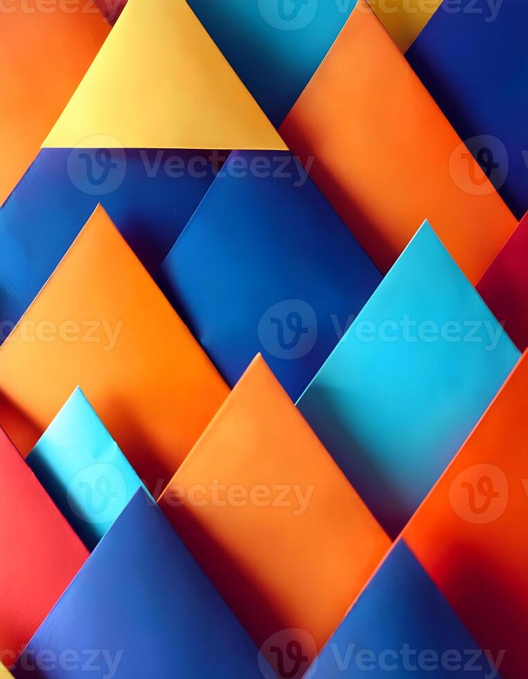 Distinctive Colorful Triangle Backdrop photo