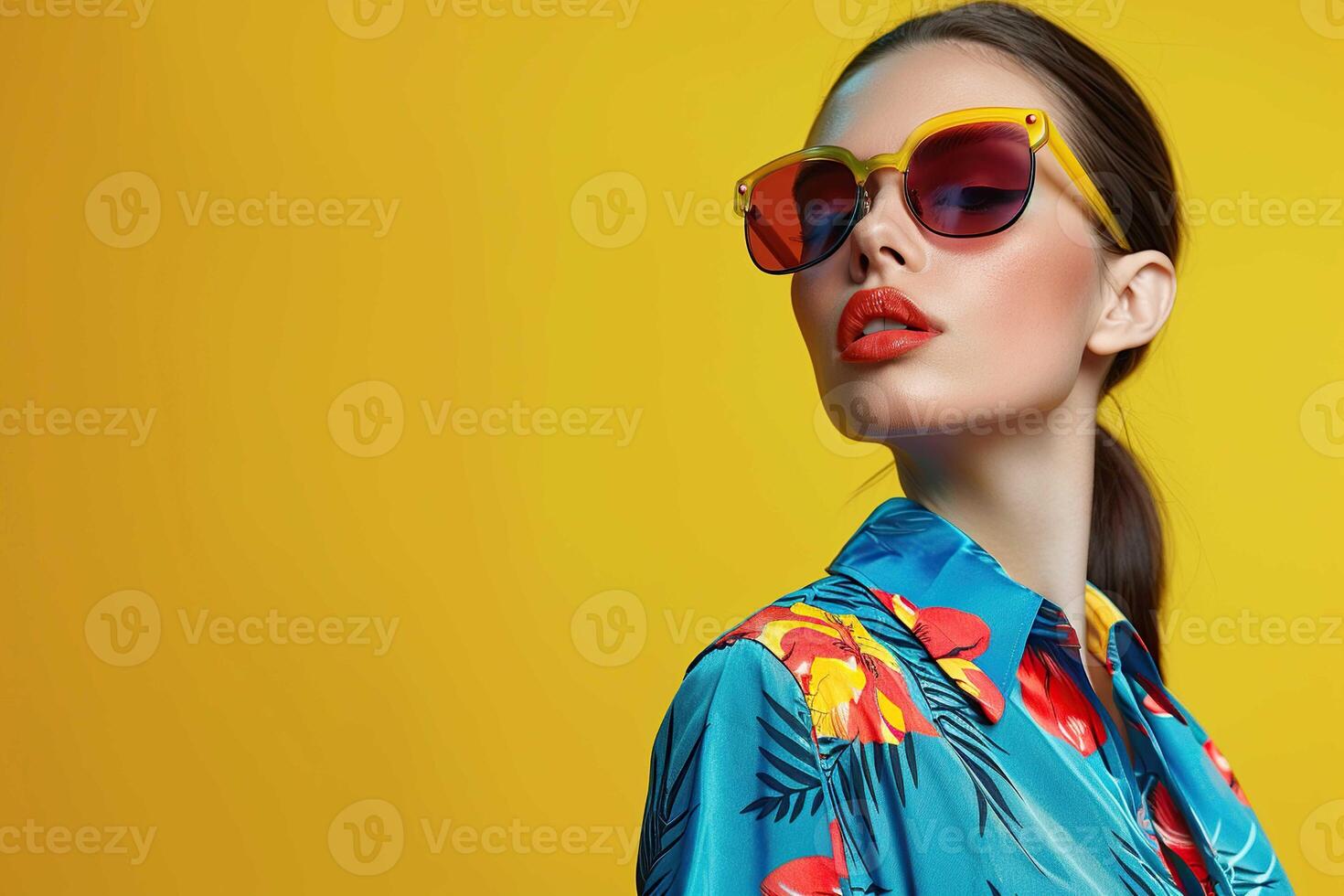Girl Wearing Sunglasses photo