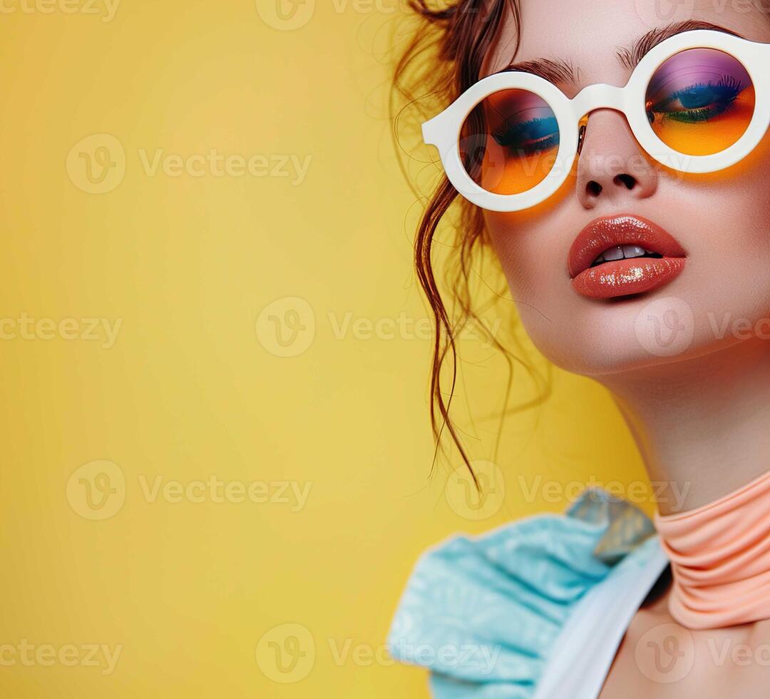 Girl Wearing Sunglasses photo