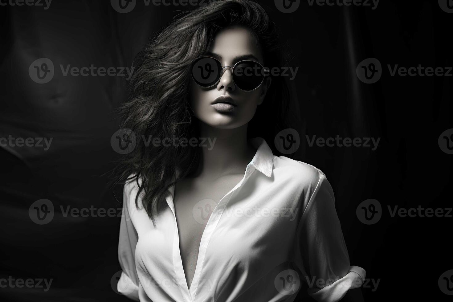 South Asian Girl Wearing Sunglasses photo