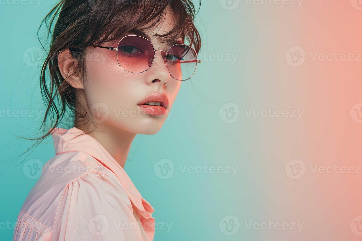 Girl Wearing Sunglasses photo