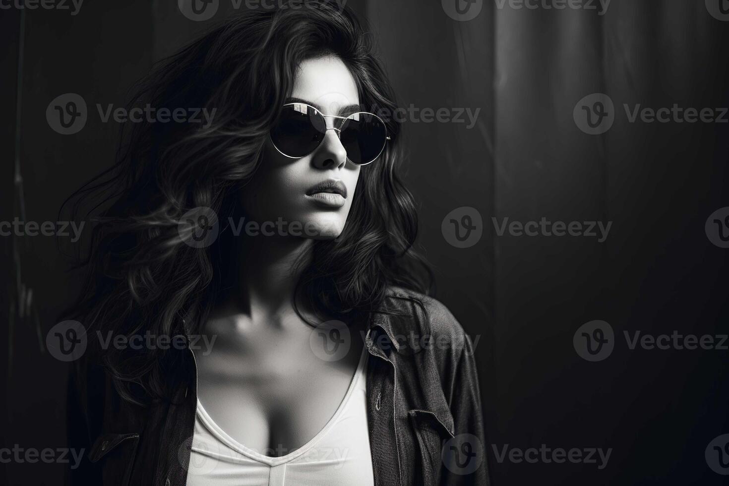 South Asian Girl Wearing Sunglasses photo