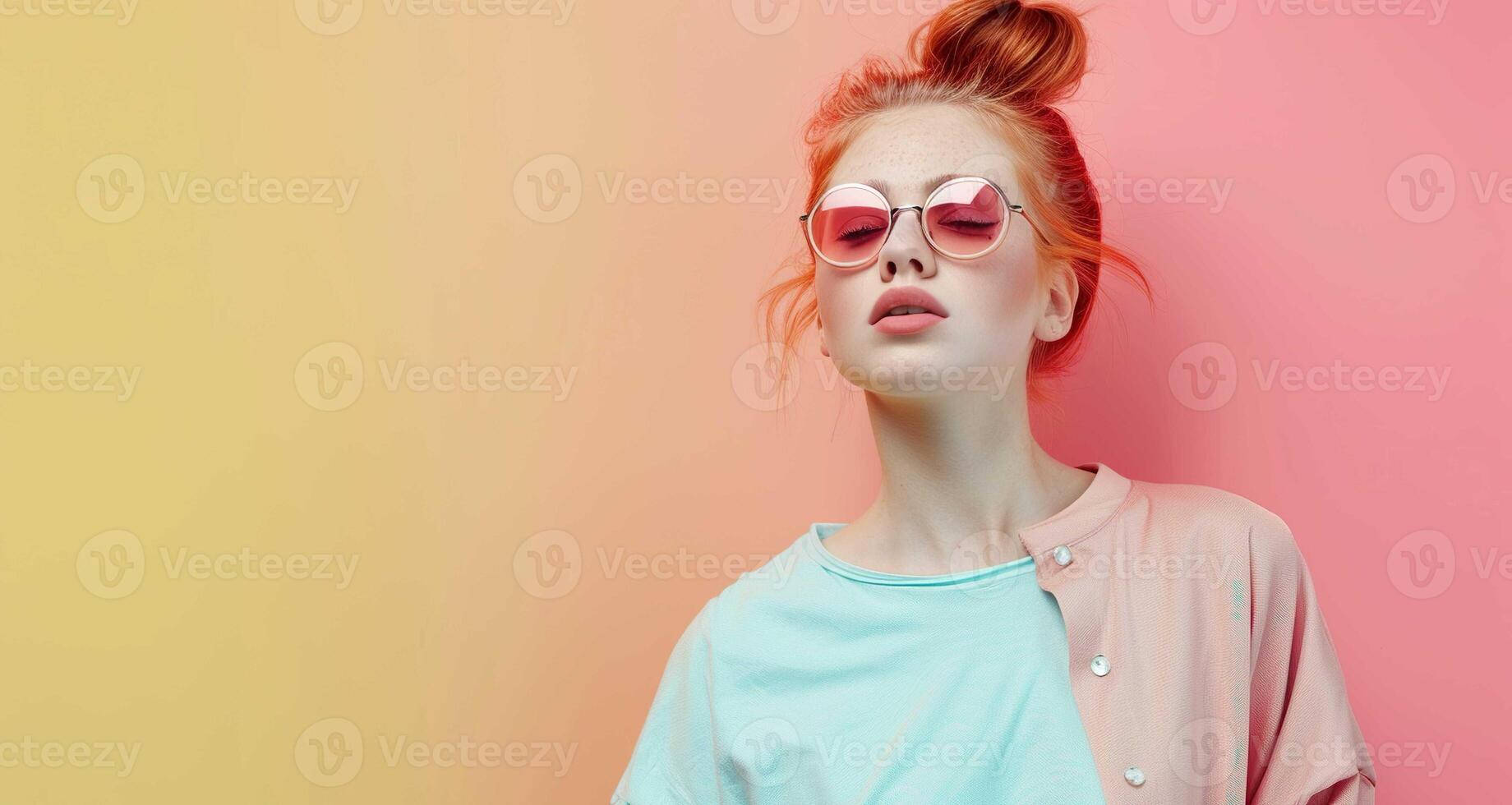 Girl Wearing Sunglasses photo