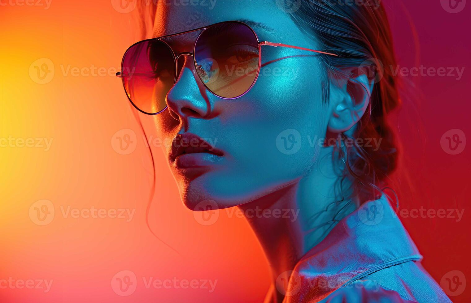 Girl Wearing Sunglasses photo