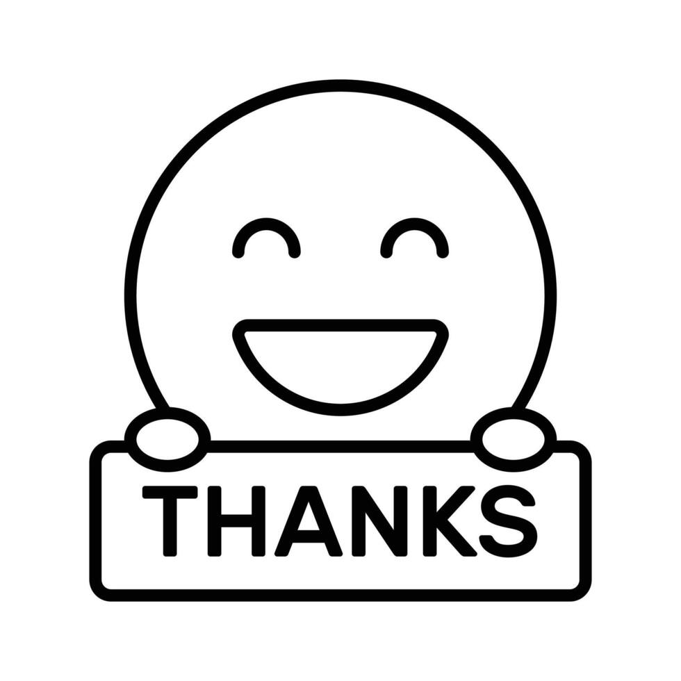 Grab this carefully crafted icon of thanks emoji, ready for premium use vector