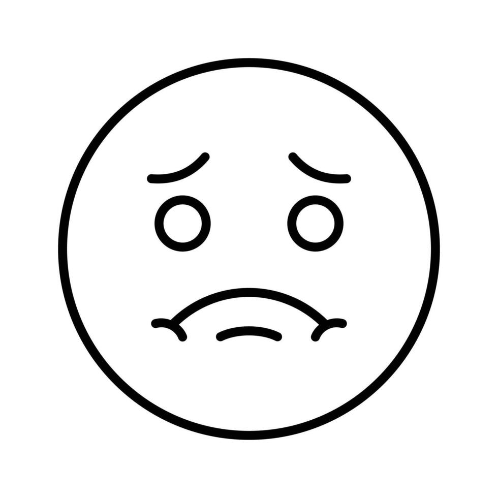 Creative icon of sick emoji, ready to use in website and mobile apps vector