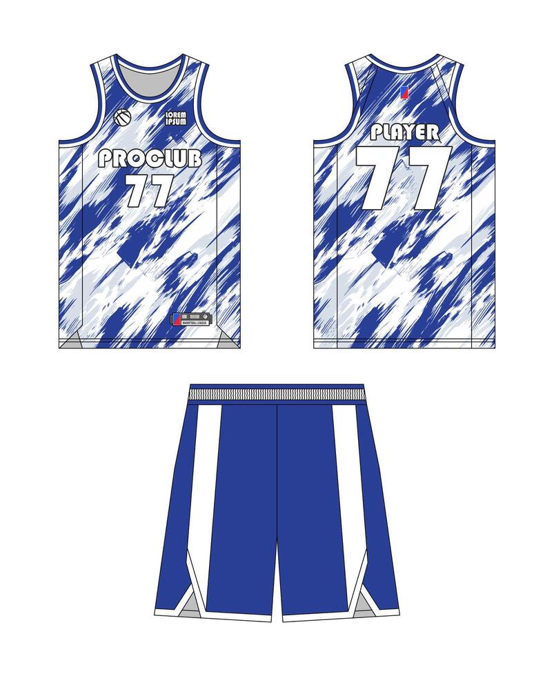 Jersey basketball template design. Basketball uniform mockup design. Concept design basketball jersey. vector