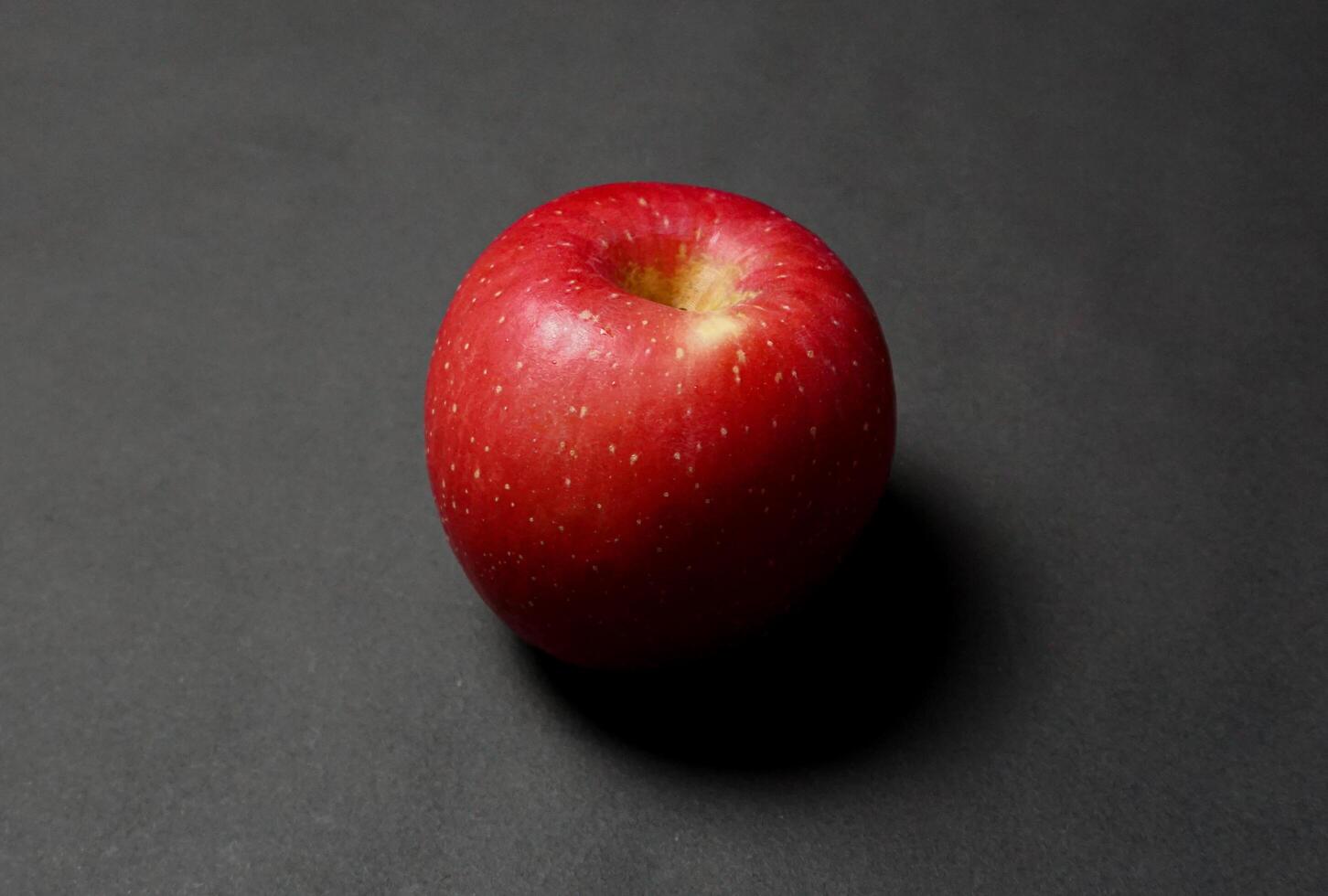 Red apple on white background. photo