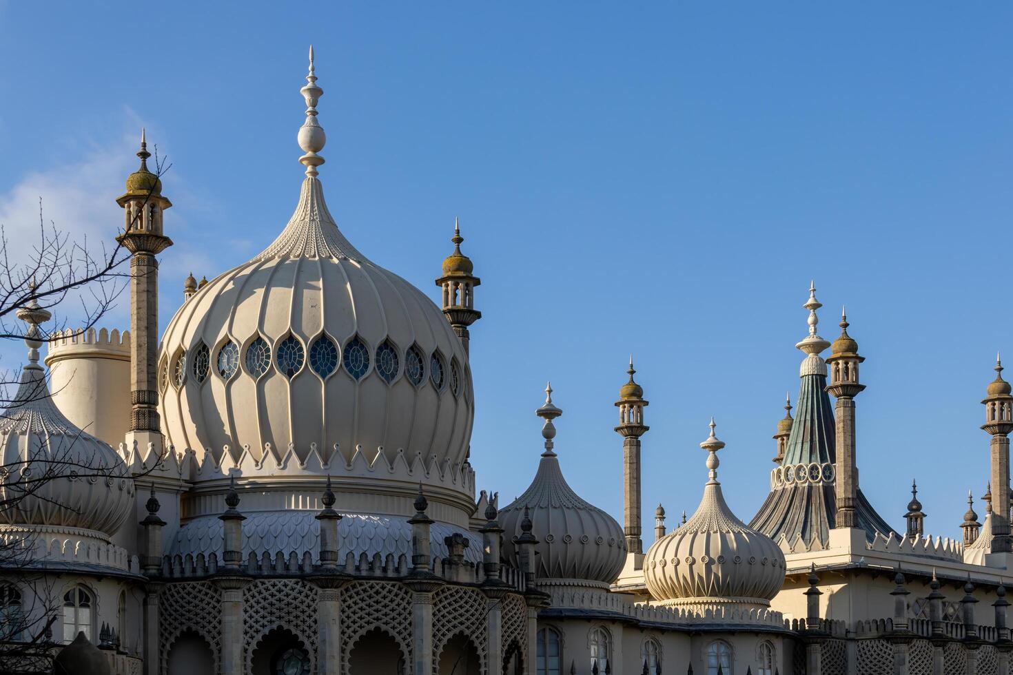 BRIGHTON, EAST SUSSEX, UK. MARCH 06. View of the Royal Pavilion in Brighton, East Sussex on March 6 2024 photo