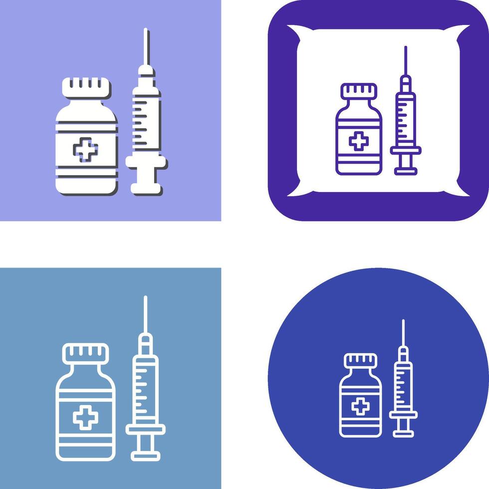 Vaccine Icon Design vector