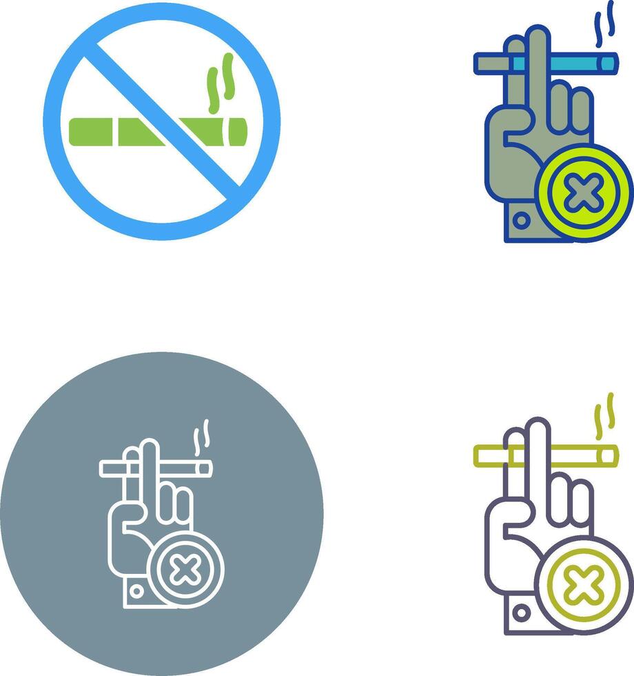 Quit Smoking Icon Design vector