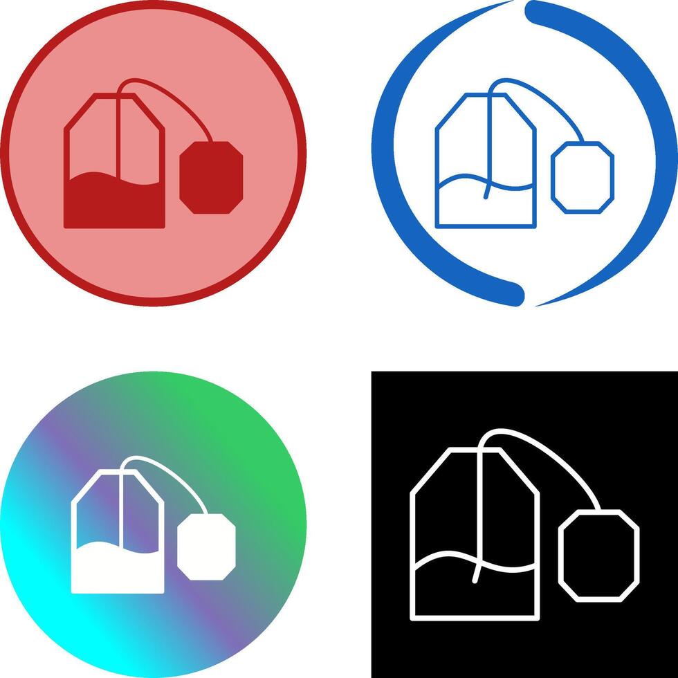 Tea Bag Icon Design vector