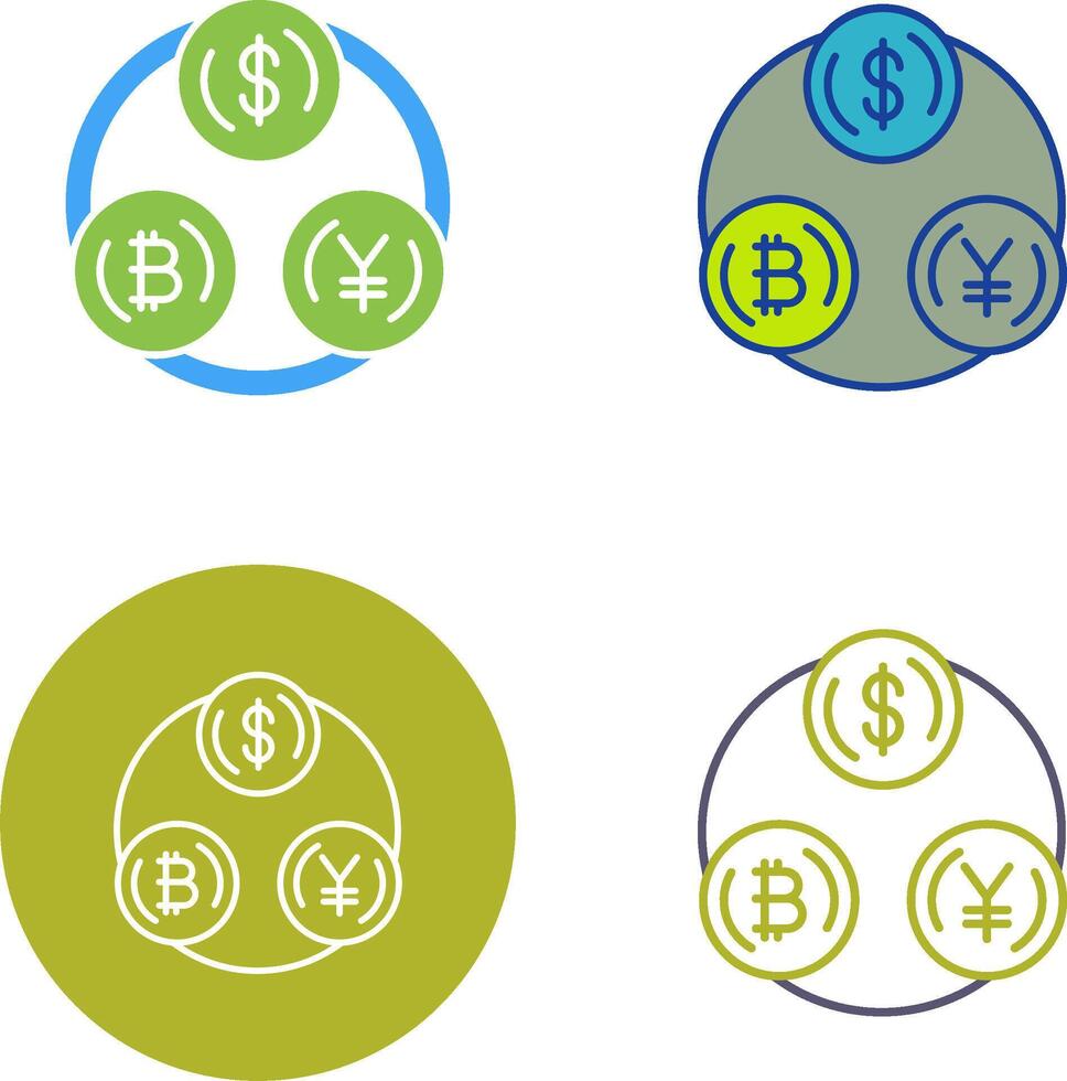 Currency Exchange Icon Design vector