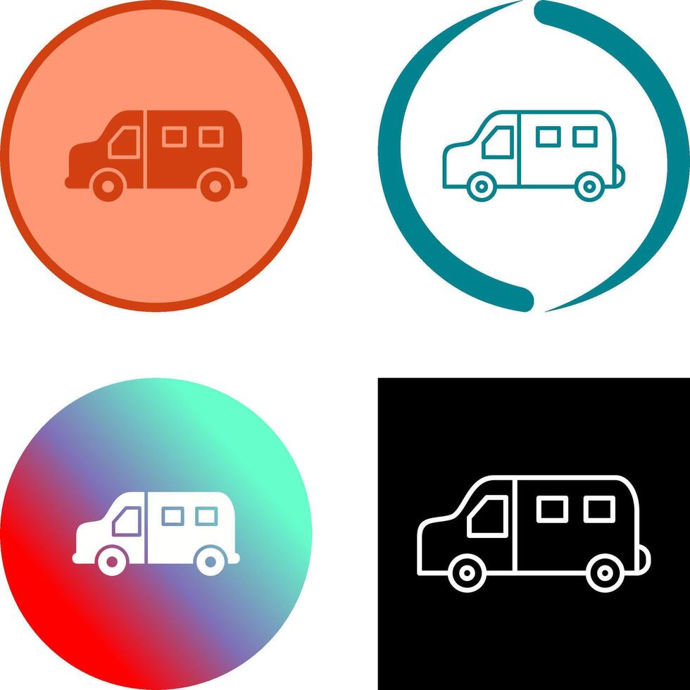 Van Icon Design vector