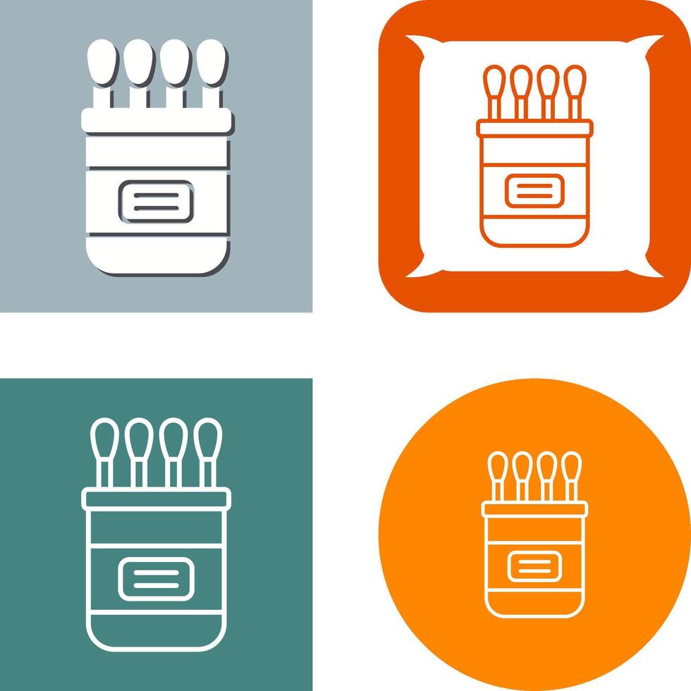 Cotton buds Icon Design vector
