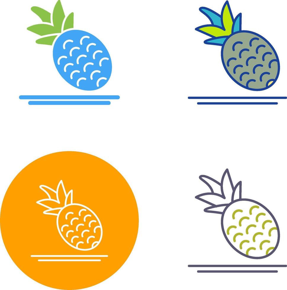 Pineapple Icon Design vector