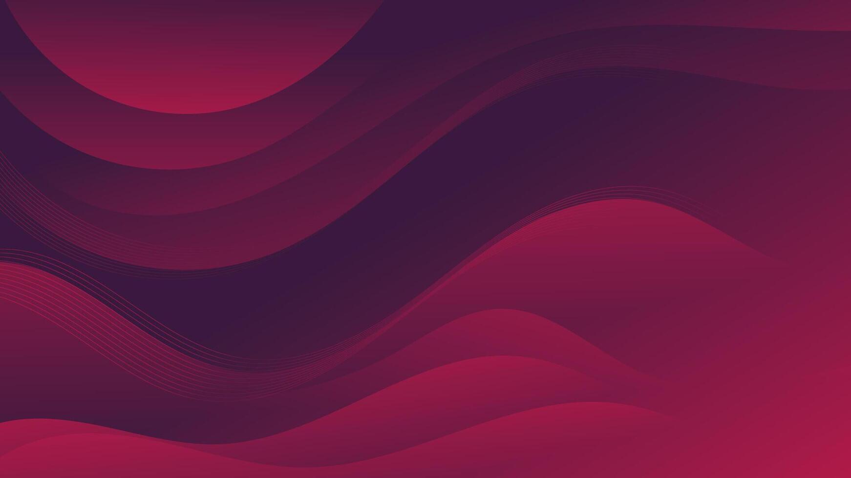 Vibrant Red Gradient Waves. Eye catching abstract background with multiple gradient waves ranging from red to dark red. Perfect for web backgrounds, social media, ads, and presentations vector