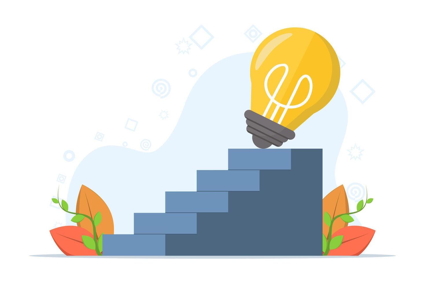 climbing diagram concept as a ladder to achieve success in ideas, profit concept, business graph growth, financial growth graph management, symbol leadership, strategy, mission, goals. vector