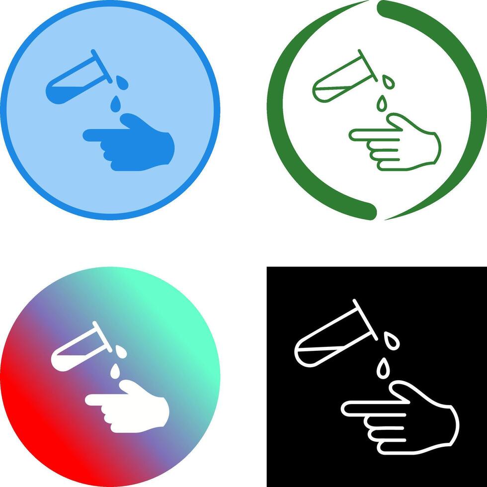 Corrosive Hazard Icon Design vector