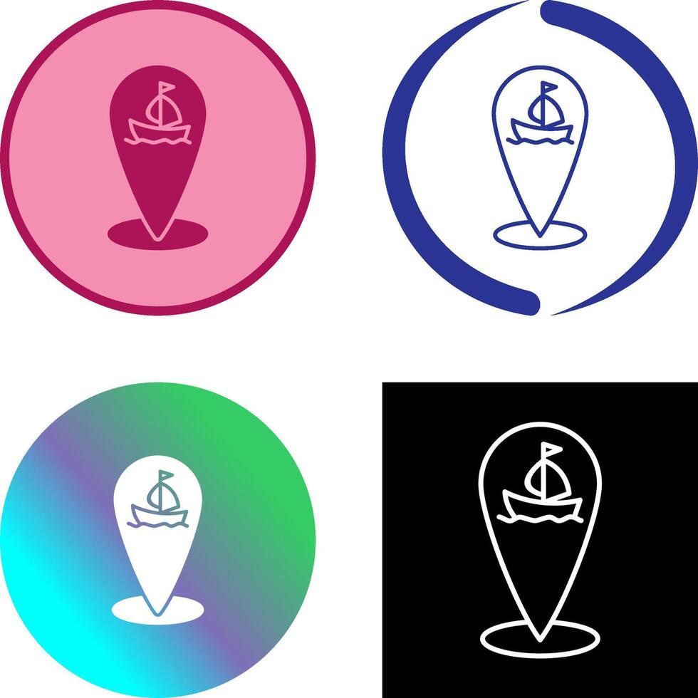 Shipping Location Icon Design vector