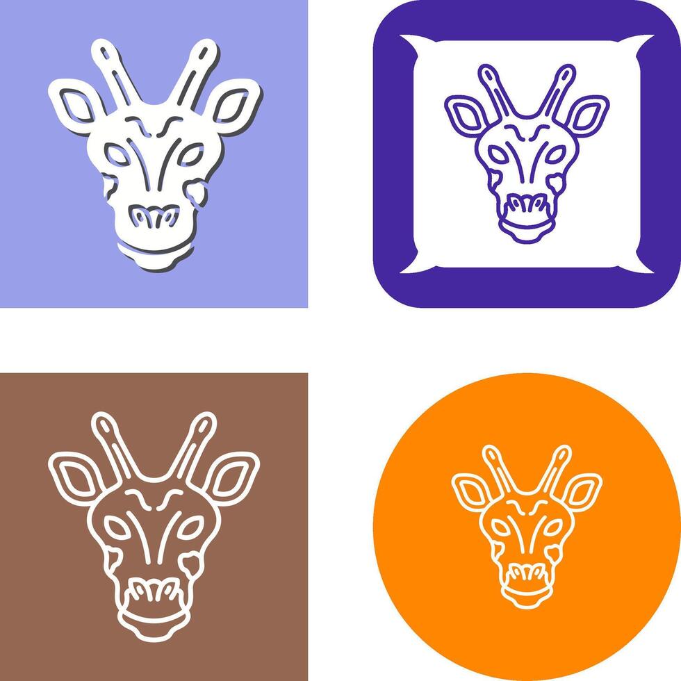 Giraffe Icon Design vector
