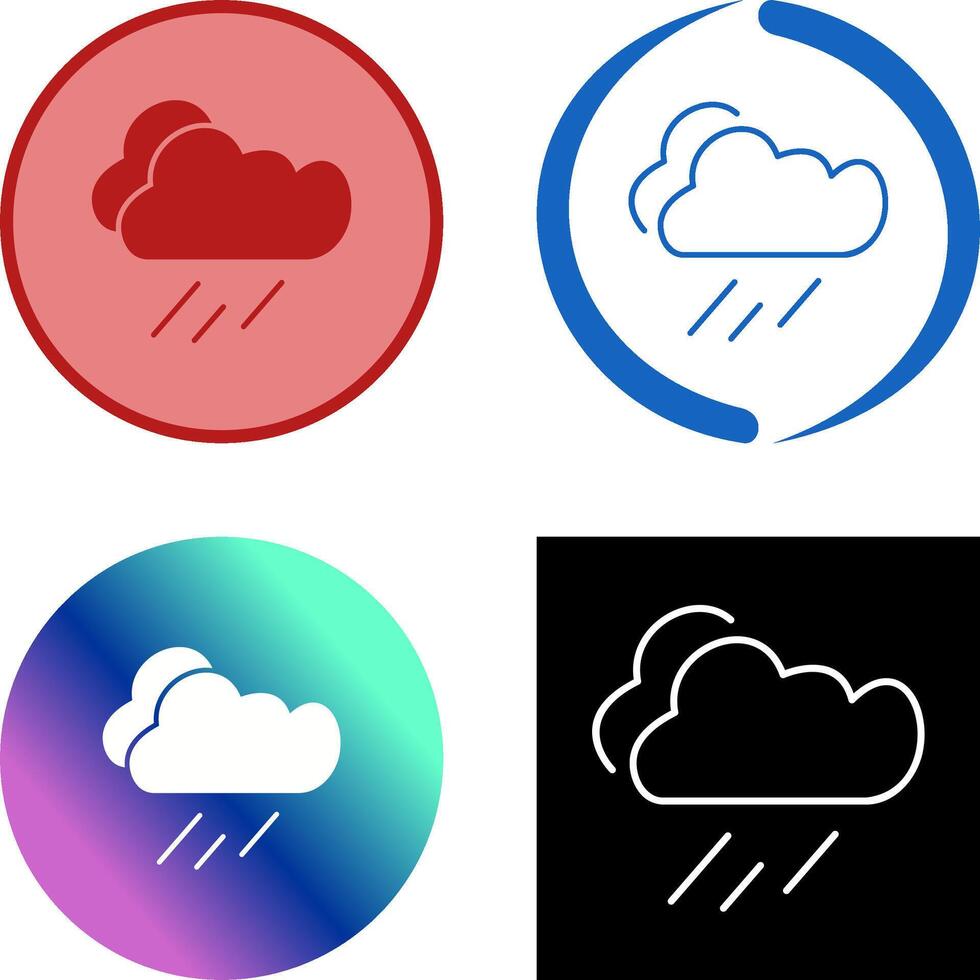 diseño de icono de lluvia vector