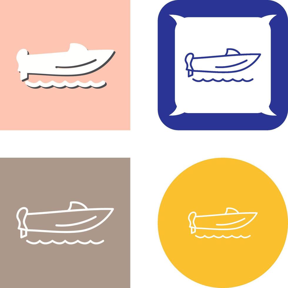 Speed Boat Icon Design vector