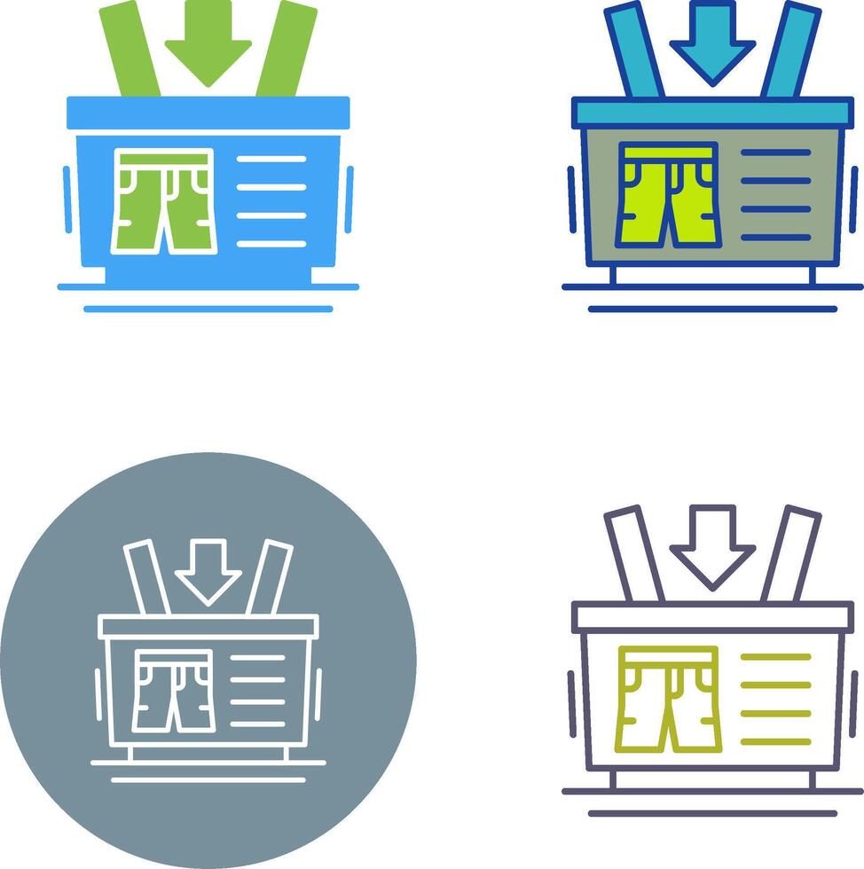 Shopping Basket Icon Design vector