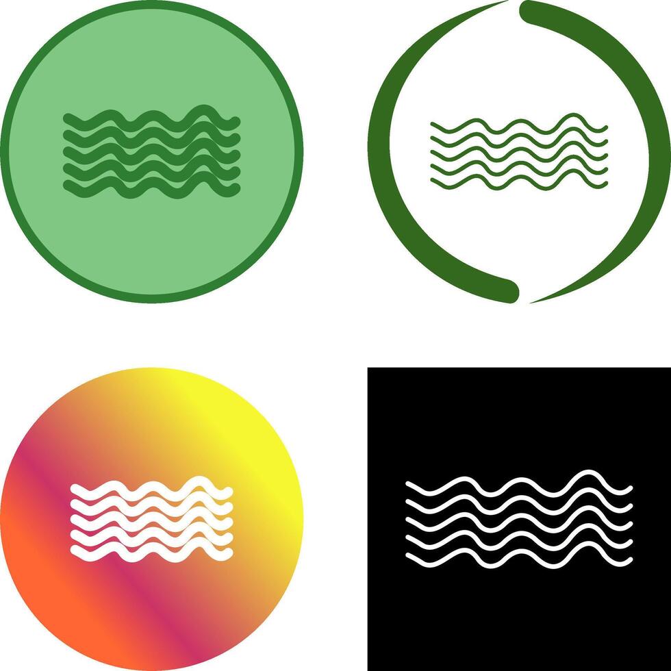 Magnetic Waves Icon Design vector