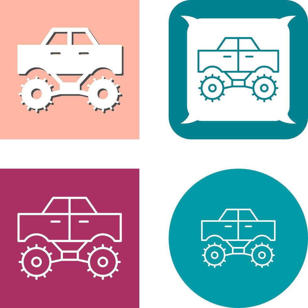 Monster Truck Icon Design vector
